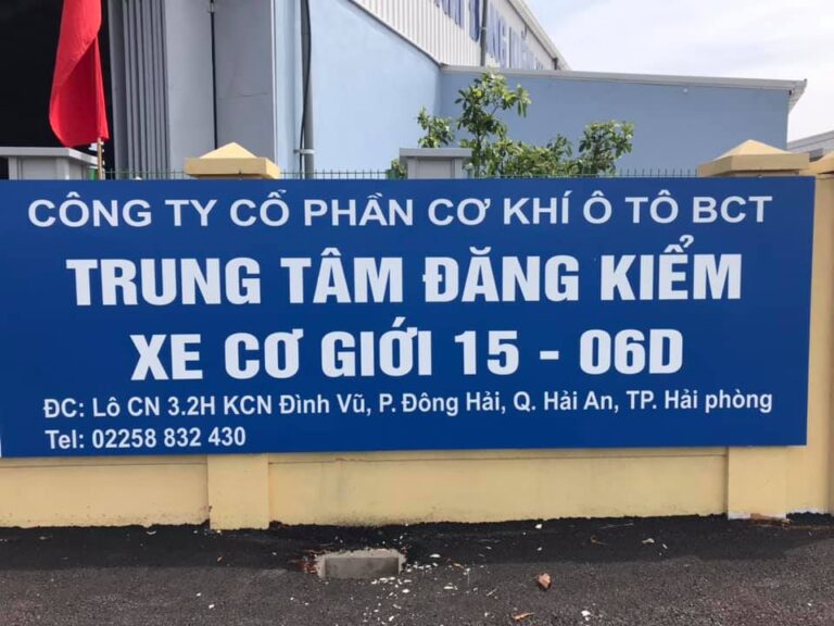 Trung tâm đăng kiểm xe ô tô tại Hải Phòng