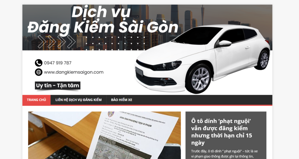 Dịch vụ đăng kiểm tại nhà